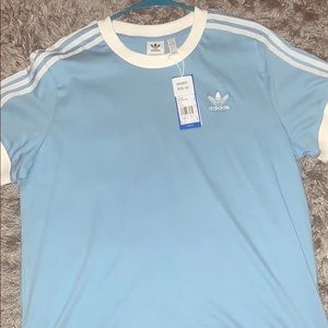 baby blue adidas shirt